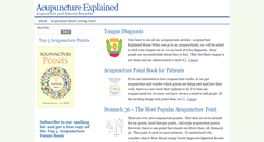 Desktop Screenshot of acupunctureexplained.com