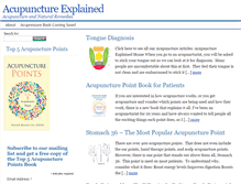 Tablet Screenshot of acupunctureexplained.com